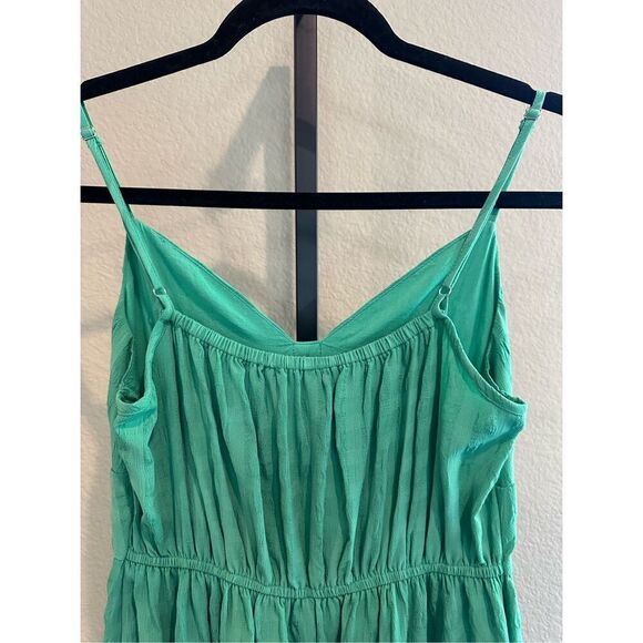 Forever 21 Tiered Midi Dress in Green Size S - Picture 4 of 6